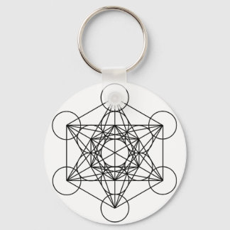 Llavero Cubo de Metatron (blanco)