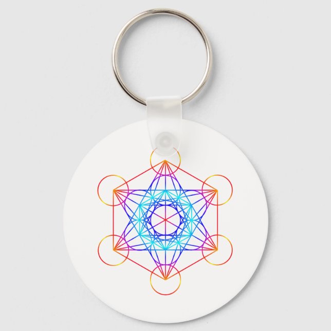 Llavero Cubo de Metatron (Color 2) (Anverso)