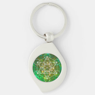Llavero Cubo de Metatrón, Geometría Sagrada, Símbolo Espir