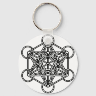 Llavero Cubo de Metatron (negro)