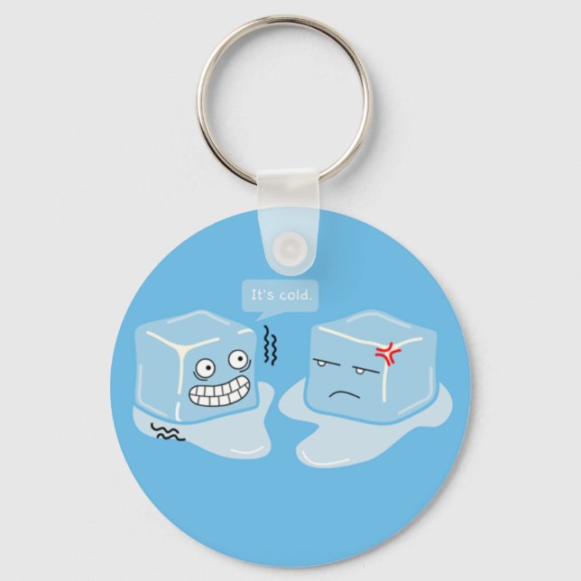 Llavero Cubo helado congelador - Keychain (Anverso)