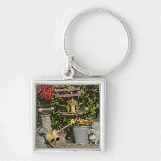 Llavero Cubos, zapatos y flores, Zaanse Schans, (Frente)