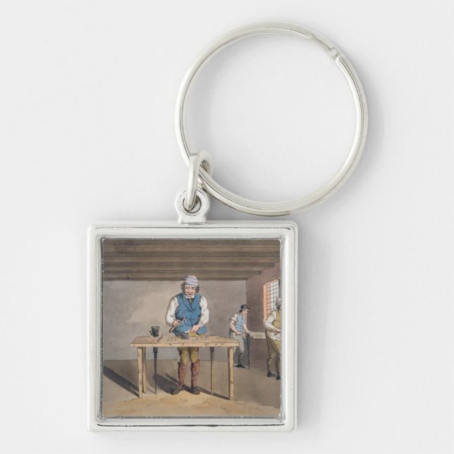 Llavero Cuchillero de Sheffield, del "traje de Yorkshire" (Frente)