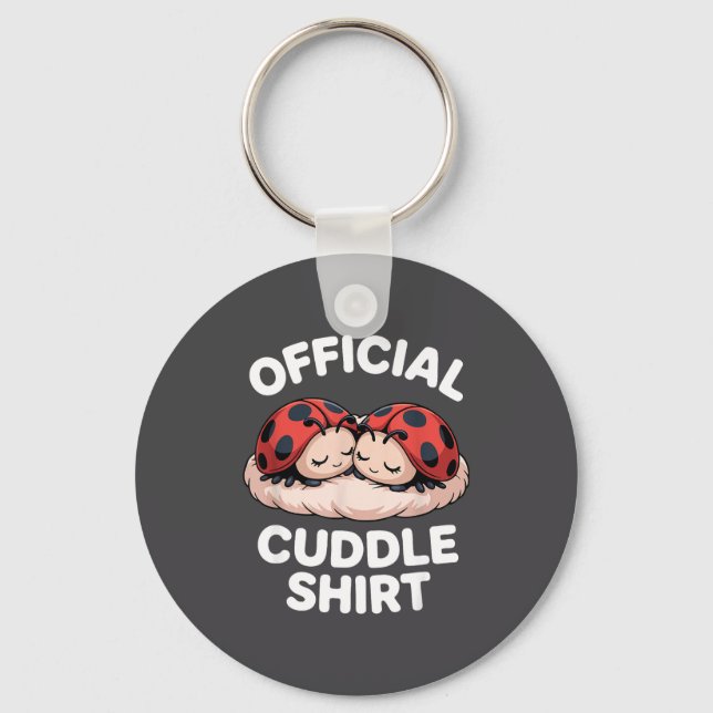 Llavero Cuddle Shirt Cute Ladybug Couple Cozy  (Anverso)