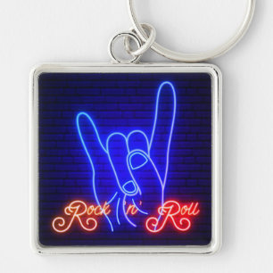 Llavero Cuelga hacia arriba Rock 'n Roll Square