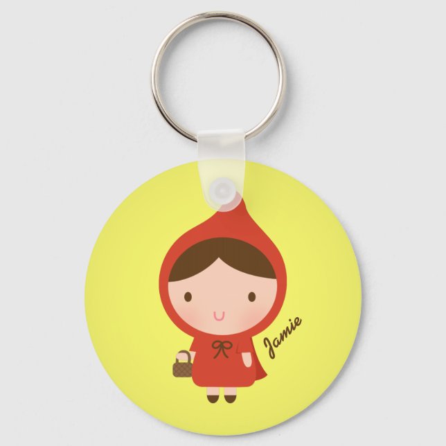 Llavero Cuento de Caperucita Roja para Niñas (Anverso)