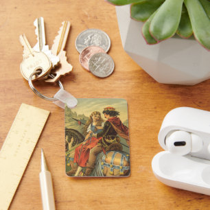 Llavero Cuento de Hadas Victoriano Antiguo, Hermano y Herm