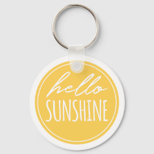Llavero Cuento Hola Sunshine Sol Amarillo Feliz Keychain