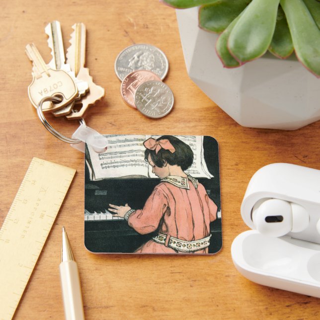 Llavero Cuentos de Jessie Willcox Smith, Chica de música d (Escritorio )