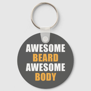 Llavero Cuerpo impresionante de la barba impresionante