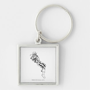 Llavero Cuerpo rojo de la linterna - rabia que inclina 3