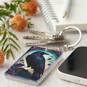 Llavero Cuervo a la luz de la luna Suite de boda floral