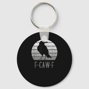 Llavero Cuervo Ave F-Caw-F Retro Luna Vintage F-Caw-F