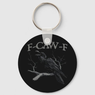 Llavero Cuervo, F-Caw-F Clásico Estilo Vintage Pájaro Dive