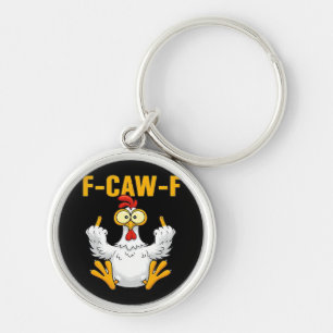 Llavero Cuervo F-Caw-F Humor Divertido Gótico