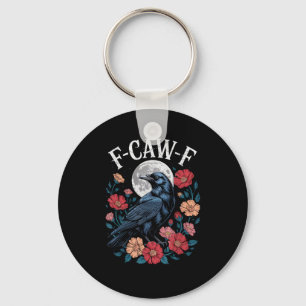 Llavero Cuervo gótico F-Caw-F grazna para Halloween