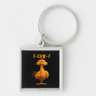 Llavero Cuervo gótico humor divertido F-Caw-F