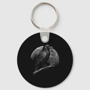 Llavero Cuervo Místico Luna Oscura Folclore Oscuro Brujerí
