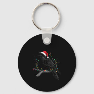 Llavero Cuervo Negro, F-caw-f Navidad Divertida Cuervo San