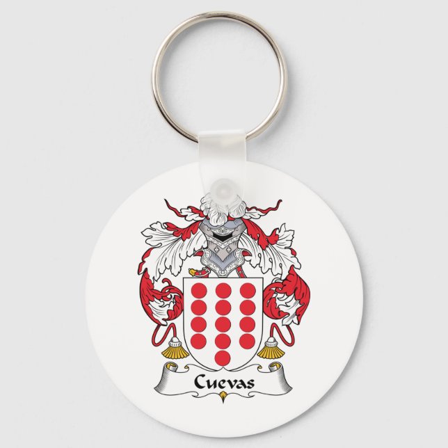 Llavero Cuevas Family Crest (Anverso)