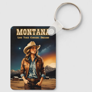 Llavero Cuidada artista noche Sky Montana Cowgirl