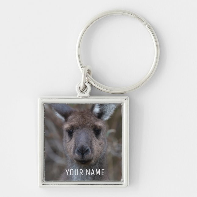 Llavero Cuidada cara gris occidental canguro Australia (Frente)