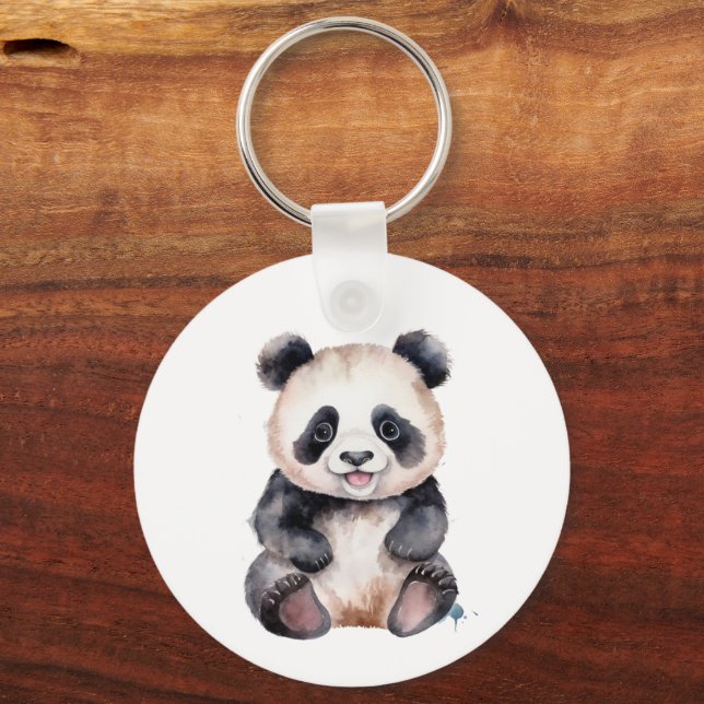 Llavero Cuidada panda de bebé (Anverso)