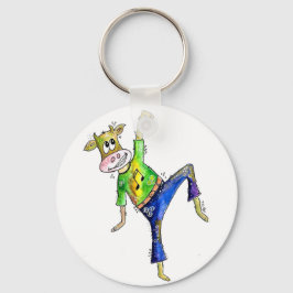Llavero Cuidada y caprichosa vaca bailarina