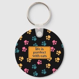 Llavero Cuidada y graciosa garra negra