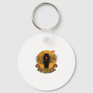 Llavero Cuidado Camiseta Vintage Calabaza Ataúd Halloween