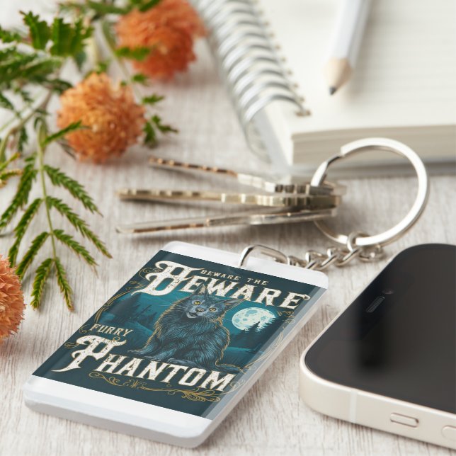 Llavero Cuidado con el fantasma de la Furry: Una historia  (Frente Derecha)