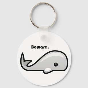 Llavero Cuidado con el Personalizado de ballenas blancas