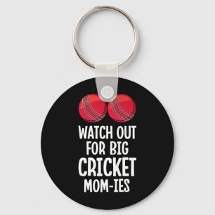Llavero Cuidado con las grandes mamás del cricket mujeres