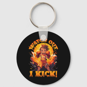 Llavero ¡Cuidado - Pateo! Boxeo Tailandés Muay Thai Kickbo