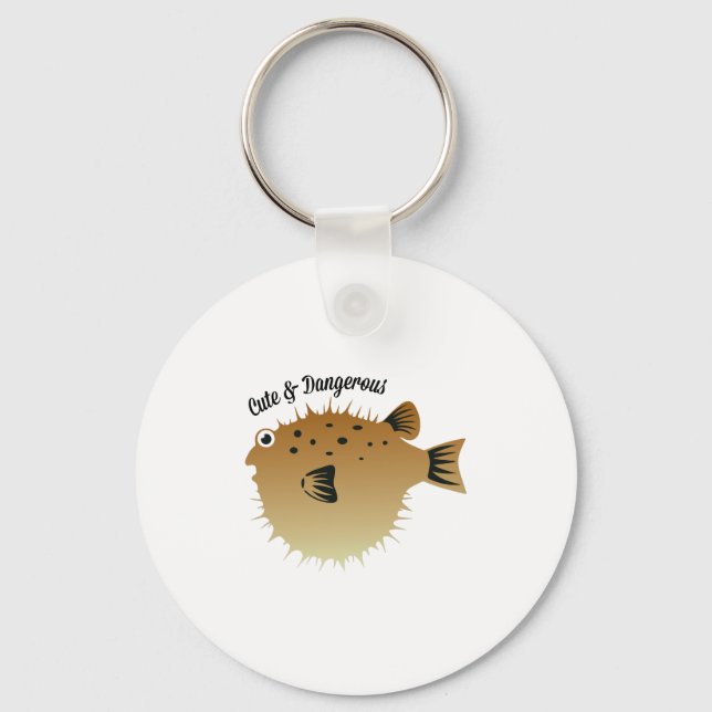 Llavero Cuidado y peligroso (Anverso)