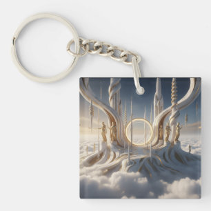 Llavero Cuidadores Custodian Portal del Cielo en las Nubes