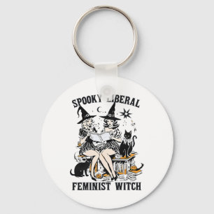 Llavero Cuidadosa biblioteca de Halloween femenina liberal