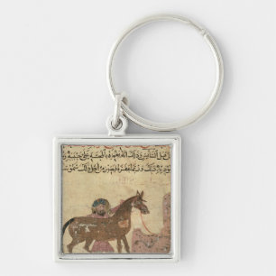 Llavero Cuidando para el caballo, ilustracion