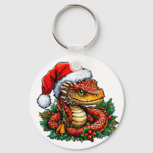 Llavero culebra de Navidad
