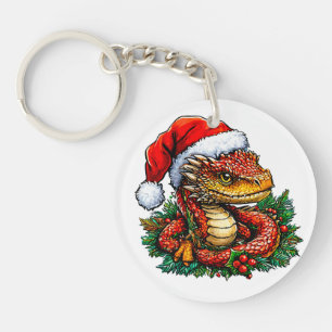 Llavero culebra de Navidad