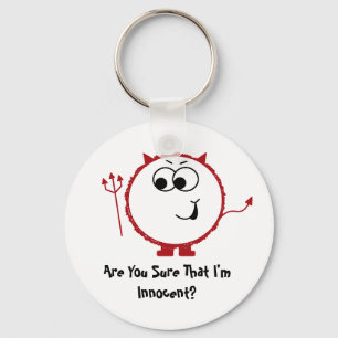 Llavero culpable de Weeble del diablo