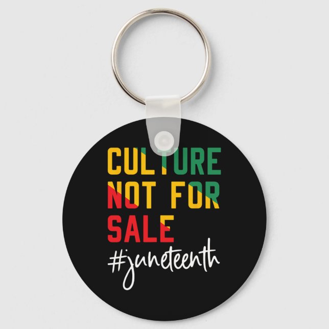 Llavero Cultura No Se Vende Juneteenth, Juneteenth 1865  (Anverso)