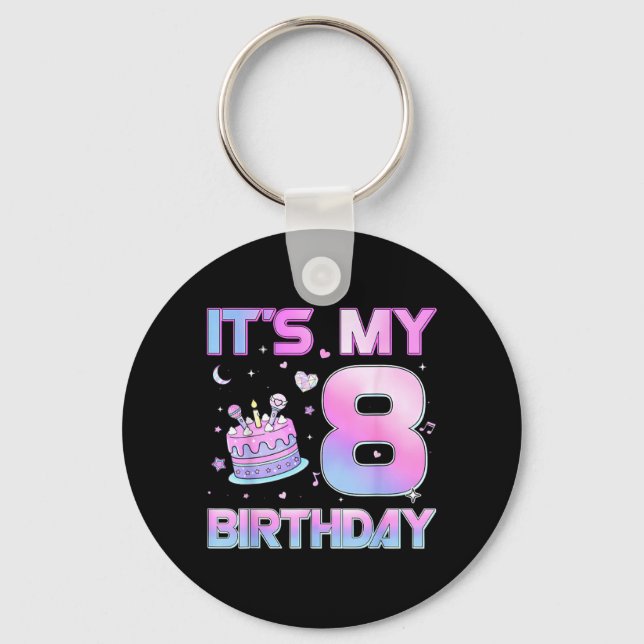 Llavero Cumpleañera Es Mi Cumpleaños 8 Cumpleaños De 8 Año (Anverso)