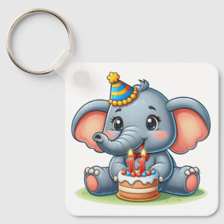 Llavero Cumpleaños 11 de elefante lindo