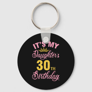 Llavero Cumpleaños 30 de la hija feliz 30 años a una chica