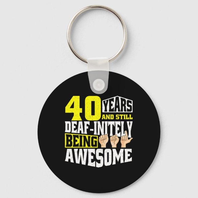 Llavero Cumpleaños 40 Años De Ser Increíble (Anverso)