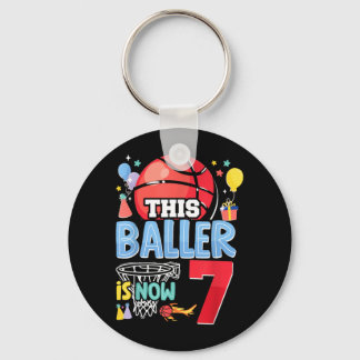 Llavero Cumpleaños 7 de Basball Bball Este Baloncestista C