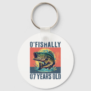 Llavero Cumpleaños 7 Oficialmente 7 Años Pescador De Pesca
