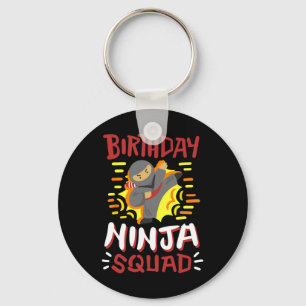 Llavero Cumpleaños Chicas de Ninja Squad Karate Niños Bday