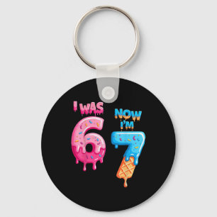 Llavero Cumpleaños de 7 años Era 6 ahora tengo 7 67 Divert